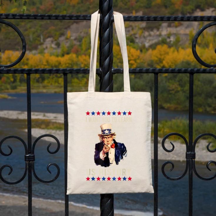 I Want You To Learn US History American Teacher School For Men Women Canvas Tote Bag, History Teacher Gifts, funny design I Want You To Learn US History American Teacher School For Men Women Canvas Tote Bag, History Teacher Gifts, funny design