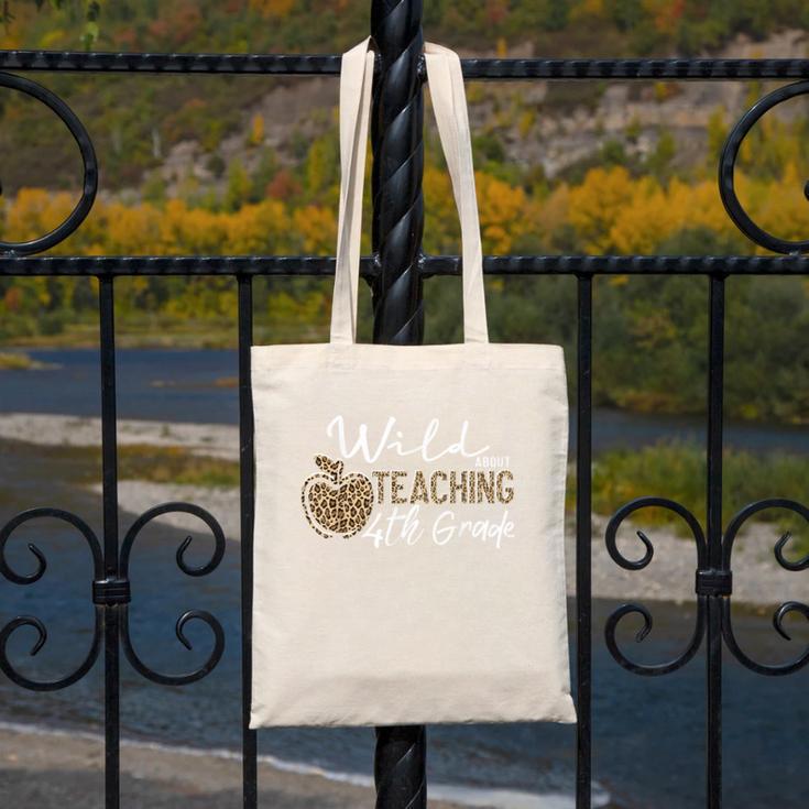 Wild About Teaching School Crew 4th Grade Teacher Squad Canvas Tote Bag, 4th Grade Teacher Gifts, funny design Wild About Teaching School Crew 4th Grade Teacher Squad Canvas Tote Bag, 4th Grade Teacher Gifts, funny design