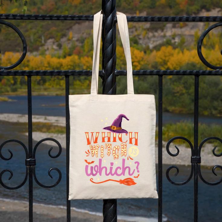 Which Witch Is Which Halloween English Teacher Canvas Tote Bag, English Teacher Gifts, funny design Which Witch Is Which Halloween English Teacher Canvas Tote Bag, English Teacher Gifts, funny design