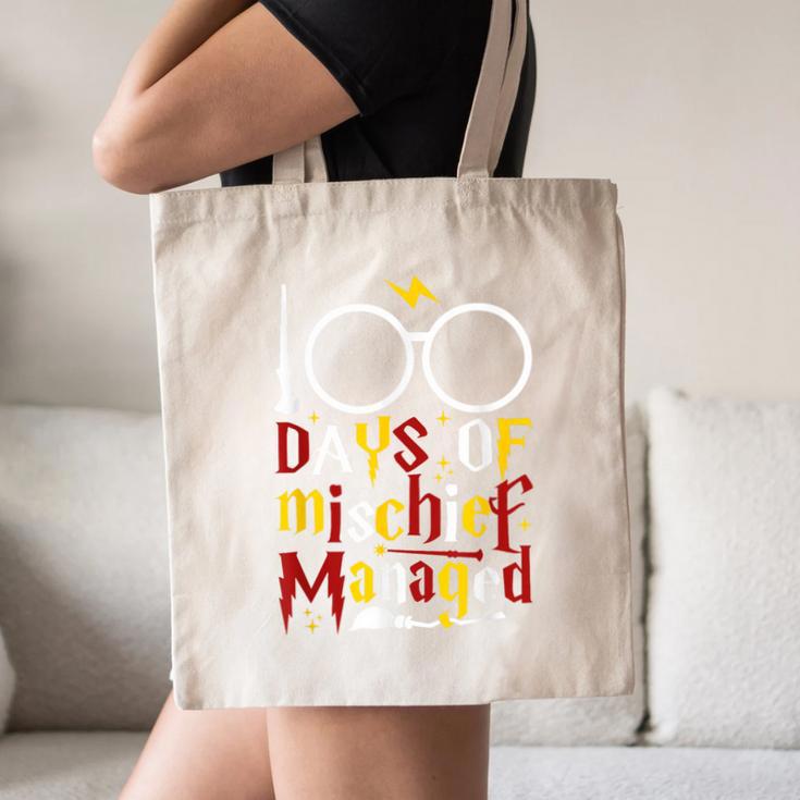 100 Days Of Mischief Managed Teacher Kid 100th Day Of School Canvas Tote Bag, novelty gifts, funny gifts 100 Days Of Mischief Managed Teacher Kid 100th Day Of School Canvas Tote Bag, novelty gifts, funny gifts