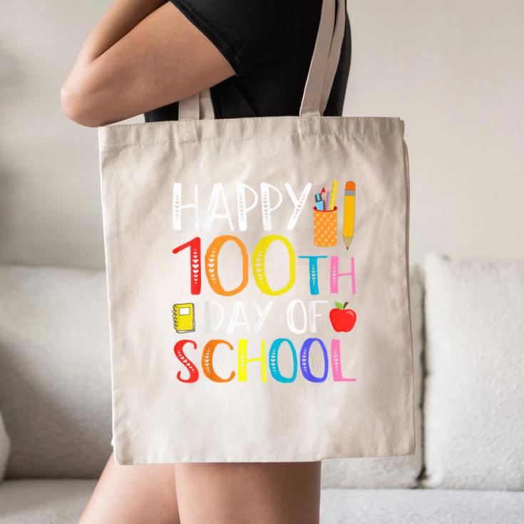 100 Days Of School Teacher And Student Canvas Tote Bag, novelty gifts, funny gifts