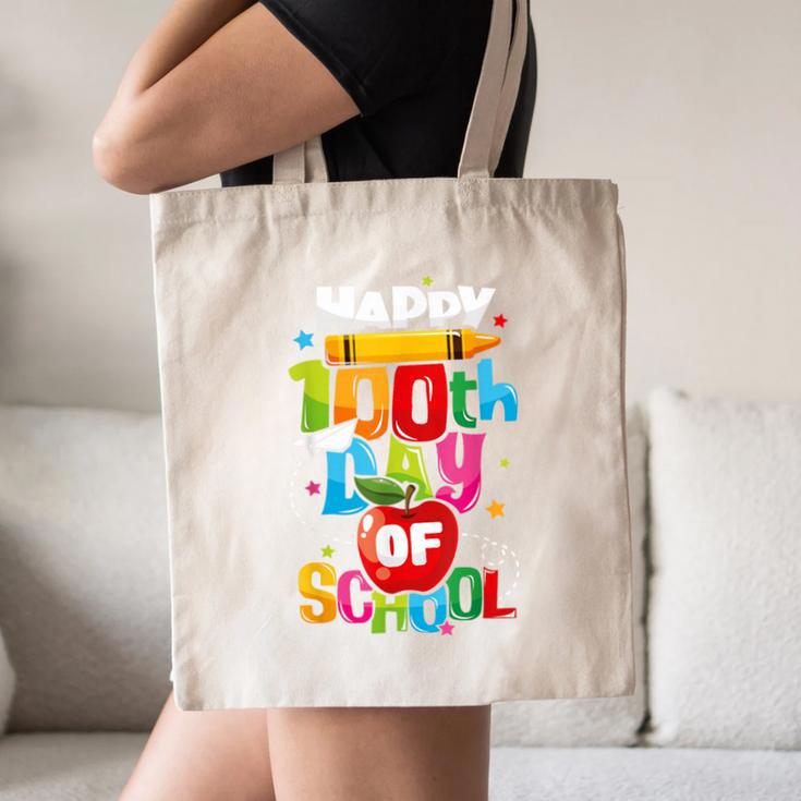100th Day Of School Teachers Kids Child Happy 100 Days Canvas Tote Bag, novelty gifts, funny gifts