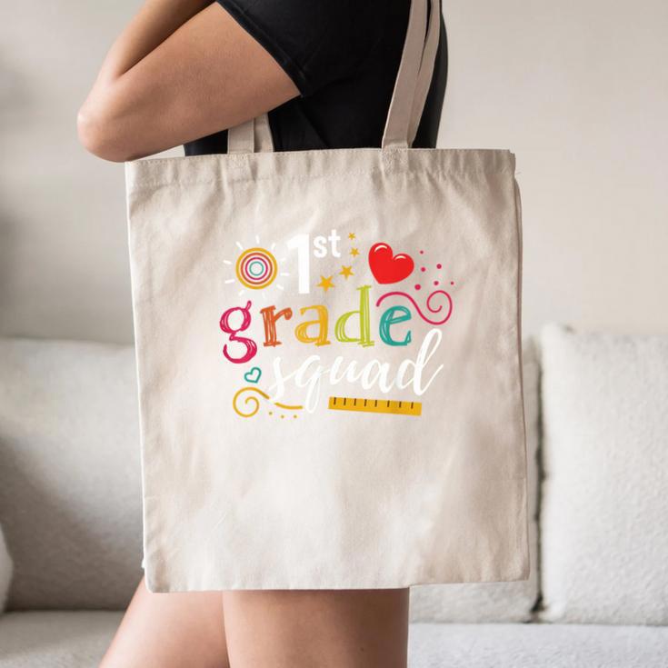 1st First Grade Squad Student Teacher Back To School Canvas Tote Bag, novelty gifts, funny gifts 1st First Grade Squad Student Teacher Back To School Canvas Tote Bag, novelty gifts, funny gifts