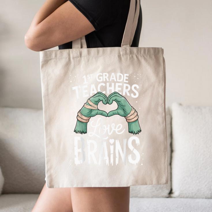 1st Grade Teachers Love Brains Shirt Halloween Teacher Canvas Tote Bag, novelty gifts, funny gifts 1st Grade Teachers Love Brains Shirt Halloween Teacher Canvas Tote Bag, novelty gifts, funny gifts
