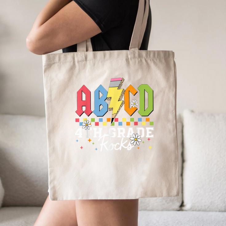 4th Grade Rocks ABCD Back To School Rock Teachers Canvas Tote Bag, novelty gifts, funny gifts 4th Grade Rocks ABCD Back To School Rock Teachers Canvas Tote Bag, novelty gifts, funny gifts