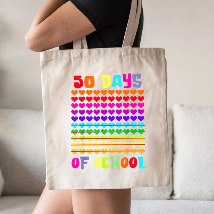 50 Days Of School Hearts Teacher Happy 50th Day Of School Canvas Tote Bag, novelty gifts, funny gifts 50 Days Of School Hearts Teacher Happy 50th Day Of School Canvas Tote Bag, novelty gifts, funny gifts