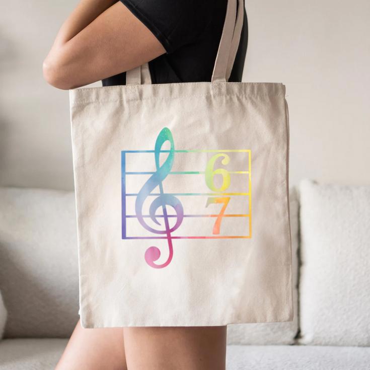 67 Music Meme Slang Six Seven Music Teacher Musician Canvas Tote Bag, novelty gifts, funny gifts