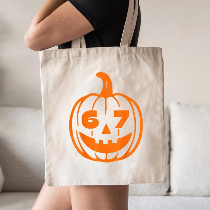 67 Six Seven Halloween Costume For Students Teachers Canvas Tote Bag, novelty gifts, funny gifts