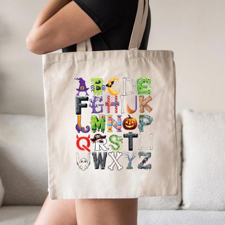 ABCs Alphabet Halloween Learning Kindergarten Teachers Canvas Tote Bag, novelty gifts, funny gifts ABCs Alphabet Halloween Learning Kindergarten Teachers Canvas Tote Bag, novelty gifts, funny gifts