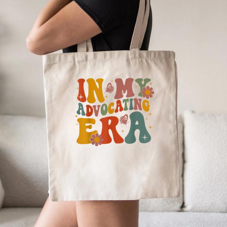 In My Advocating Era Advocate Autism Awareness Sped Teacher Men Women Kids Canvas Tote Bag, novelty gifts, funny gifts