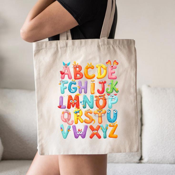 Alphabet A-Z ABC Kids Back To School Pre K Teachers Canvas Tote Bag, novelty gifts, funny gifts Alphabet A-Z ABC Kids Back To School Pre K Teachers Canvas Tote Bag, novelty gifts, funny gifts