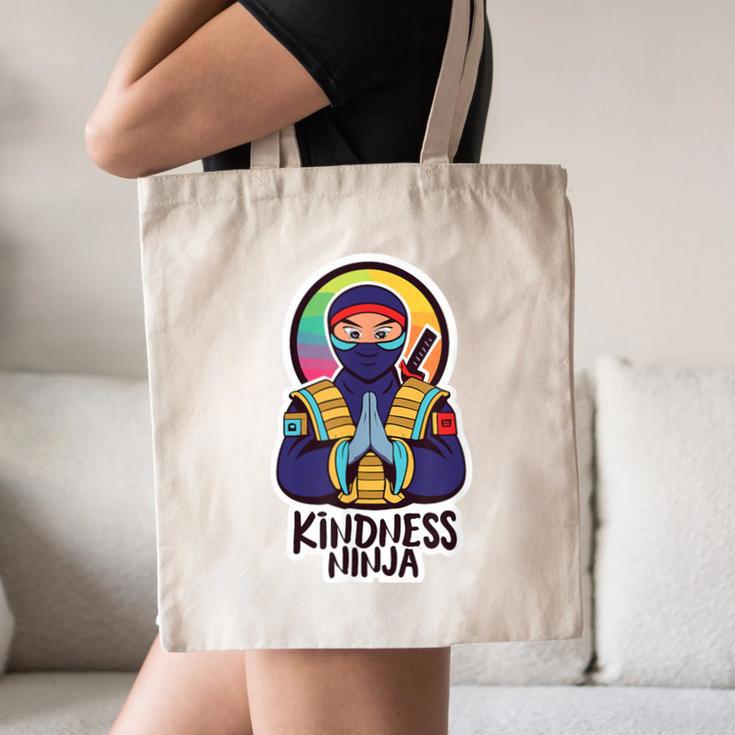 Anti Bullying Kindness Ninja School Teacher Student Canvas Tote Bag, novelty gifts, funny gifts