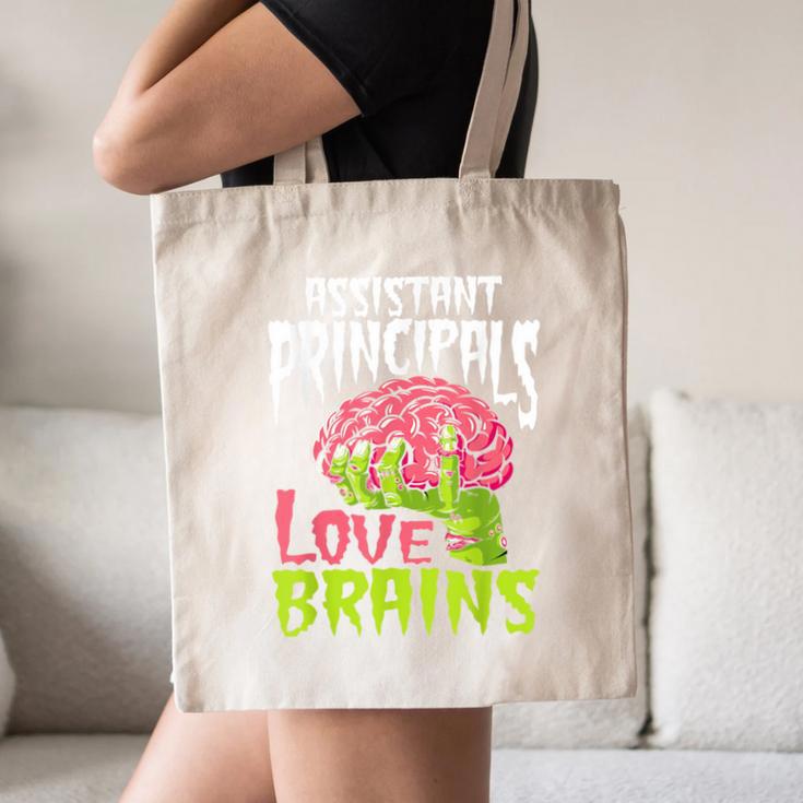 Assistant Principals Love Brains Zombie Teacher Halloween Canvas Tote Bag, novelty gifts, funny gifts Assistant Principals Love Brains Zombie Teacher Halloween Canvas Tote Bag, novelty gifts, funny gifts