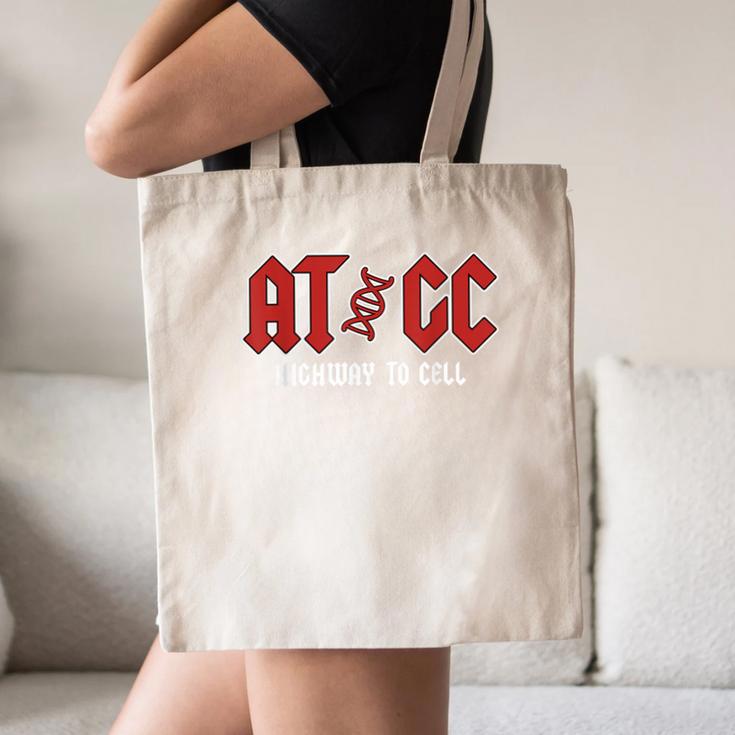 ATGC Teacher Student Biology Canvas Tote Bag, novelty gifts, funny gifts