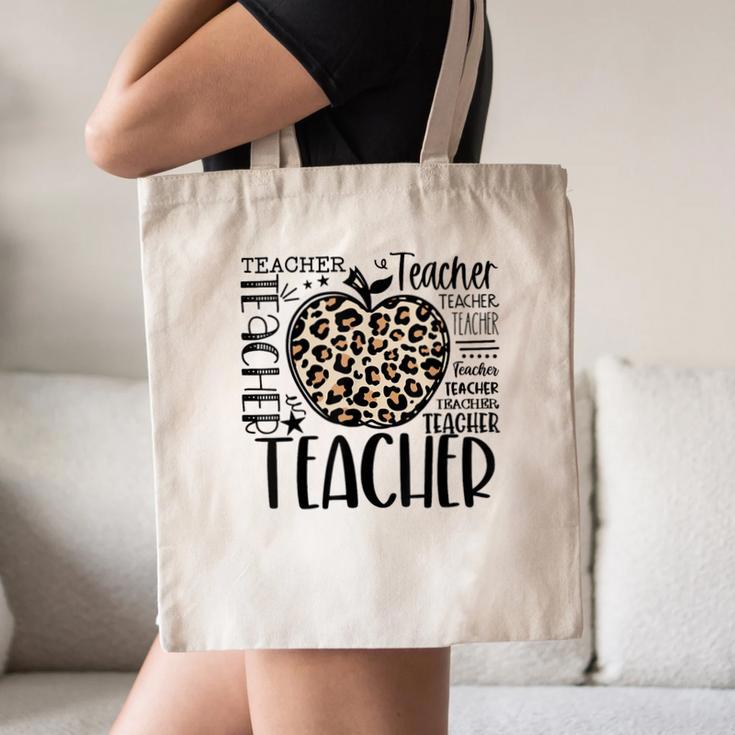 Back To School Teacher Life Apple Leopard Teacher Women Canvas Tote Bag, novelty gifts, funny gifts Back To School Teacher Life Apple Leopard Teacher Women Canvas Tote Bag, novelty gifts, funny gifts