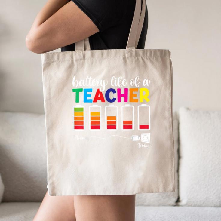 Battery Life Of a Teacher Shirt Thanksgiving Teacher Canvas Tote Bag, novelty gifts, funny gifts Battery Life Of a Teacher Shirt Thanksgiving Teacher Canvas Tote Bag, novelty gifts, funny gifts
