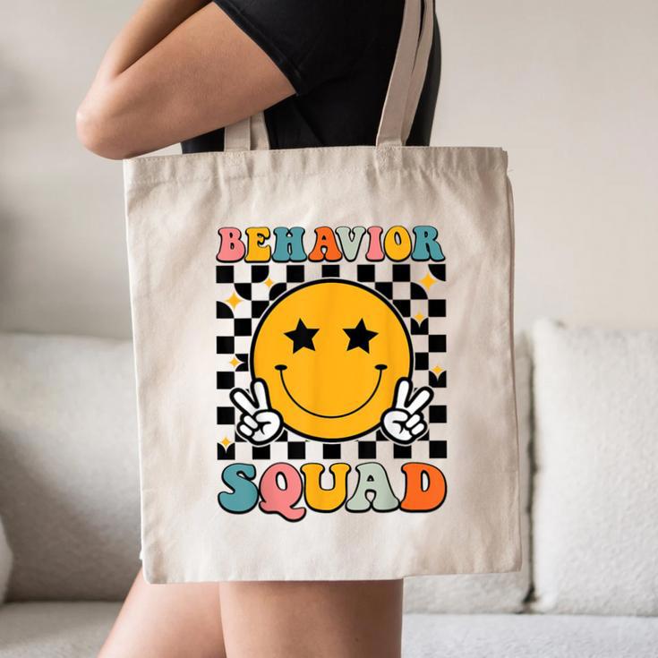 Behavior Squad Specialist Analyst Behavior Teacher Retro Canvas Tote Bag, novelty gifts, funny gifts Behavior Squad Specialist Analyst Behavior Teacher Retro Canvas Tote Bag, novelty gifts, funny gifts
