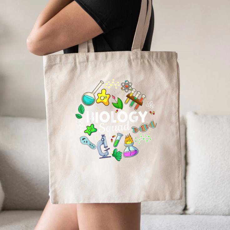 Biology Squad Science Teacher Student Biologist Canvas Tote Bag, novelty gifts, funny gifts
