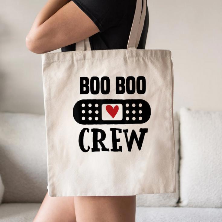 Boo Boo Crew First Aid School Nurse Day Care Teacher Canvas Tote Bag, novelty gifts, funny gifts