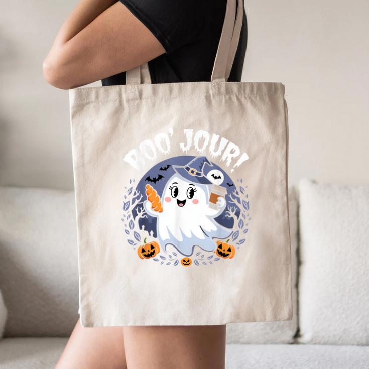 Boo Jour Ghost Halloween French Teacher Cute Coffe Croissant Canvas Tote Bag, novelty gifts, funny gifts Boo Jour Ghost Halloween French Teacher Cute Coffe Croissant Canvas Tote Bag, novelty gifts, funny gifts