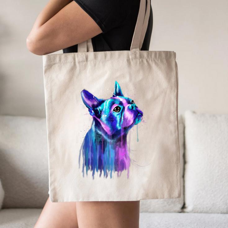 Boston Terrier Dog For a Boston Terrier Mom Canvas Tote Bag, novelty gifts, funny gifts