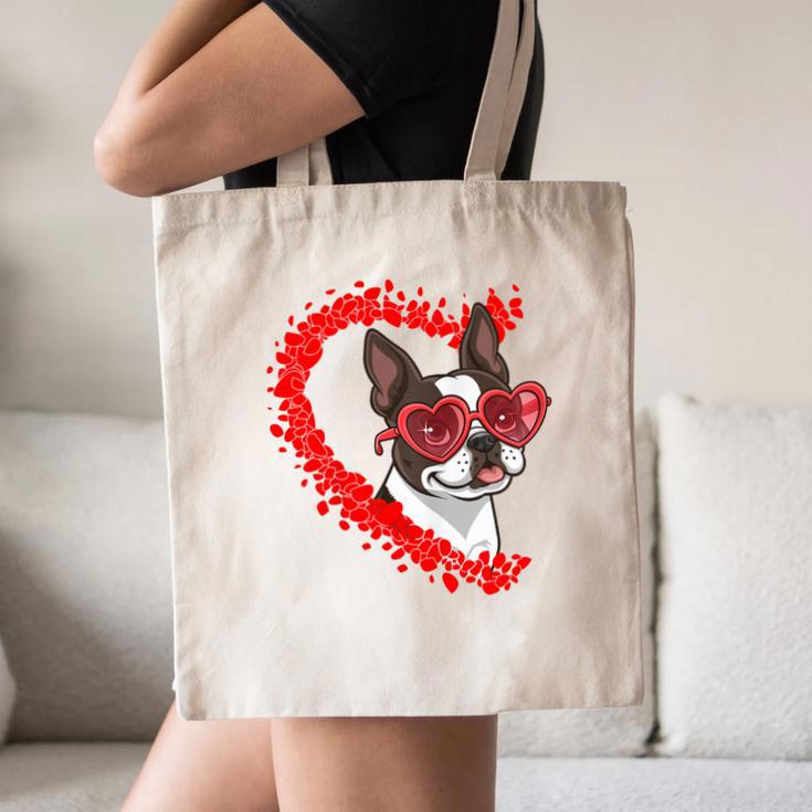 Boston Terrier Dog Mom Dad Valentine’s Day Pet Lover For Men Women Kids Canvas Tote Bag, novelty gifts, funny gifts