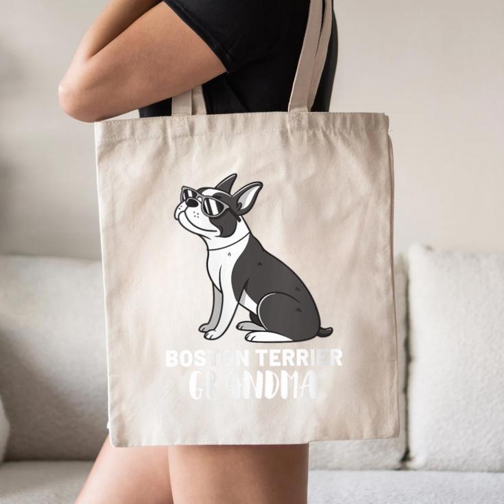 Boston Terrier Dog Owner Grandma Canvas Tote Bag, novelty gifts, funny gifts