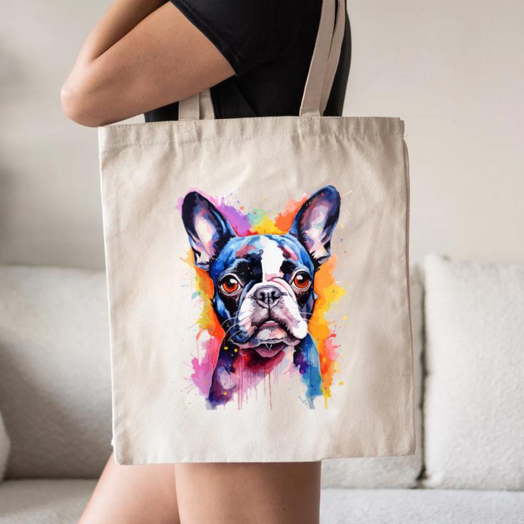 Boston Terrier Lover Pop Art Color Boston Terrier Dog For Men Women Girls Kids Canvas Tote Bag, novelty gifts, funny gifts