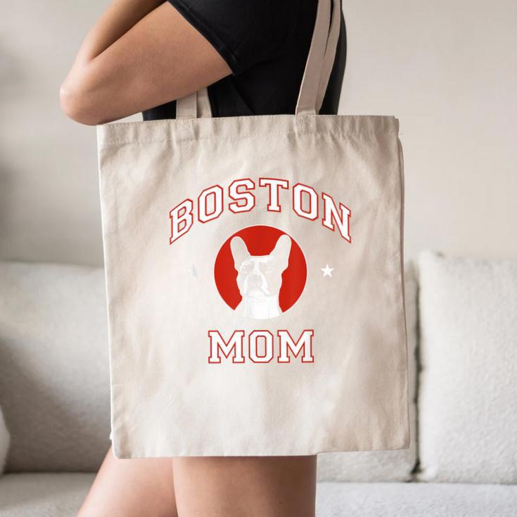 Boston Terrier Mom Dog Mother Canvas Tote Bag, novelty gifts, funny gifts