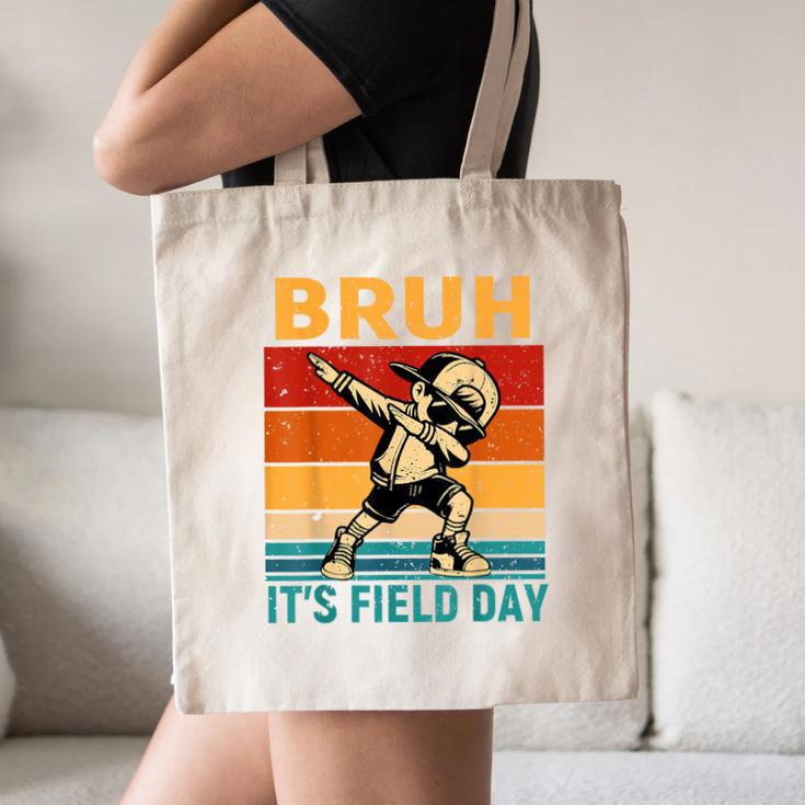 Bruh It's Field Day Teacher Happy Field Day Dabbing Boy Canvas Tote Bag, novelty gifts, funny gifts Bruh It's Field Day Teacher Happy Field Day Dabbing Boy Canvas Tote Bag, novelty gifts, funny gifts