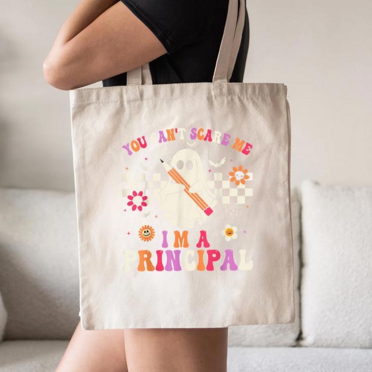You Can't Scare Me I'm a Principal Halloween Teacher Canvas Tote Bag, novelty gifts, funny gifts