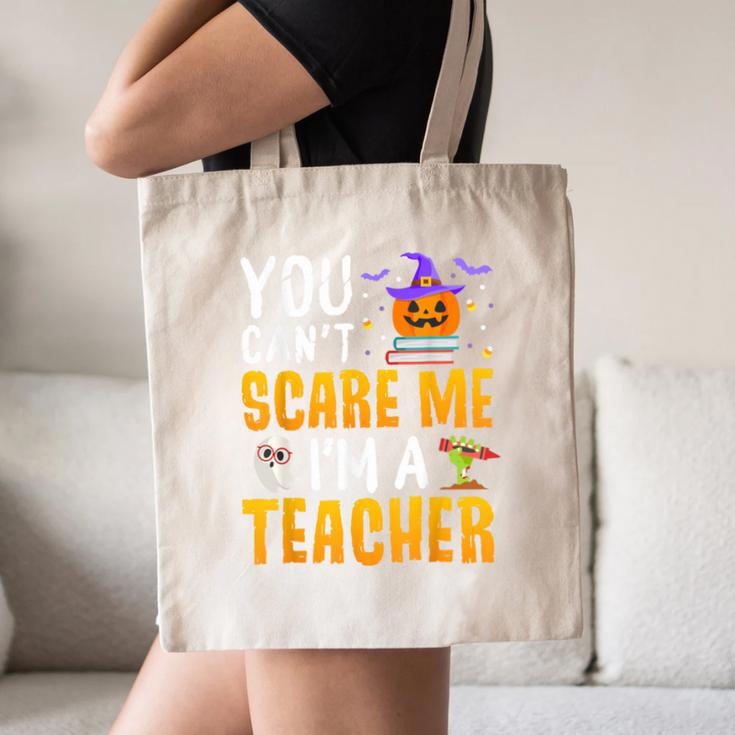 You Cant Scare Me Im A Teacher Halloween Trick Or Teach 2024 Canvas Tote Bag, novelty gifts, funny gifts You Cant Scare Me Im A Teacher Halloween Trick Or Teach 2024 Canvas Tote Bag, novelty gifts, funny gifts