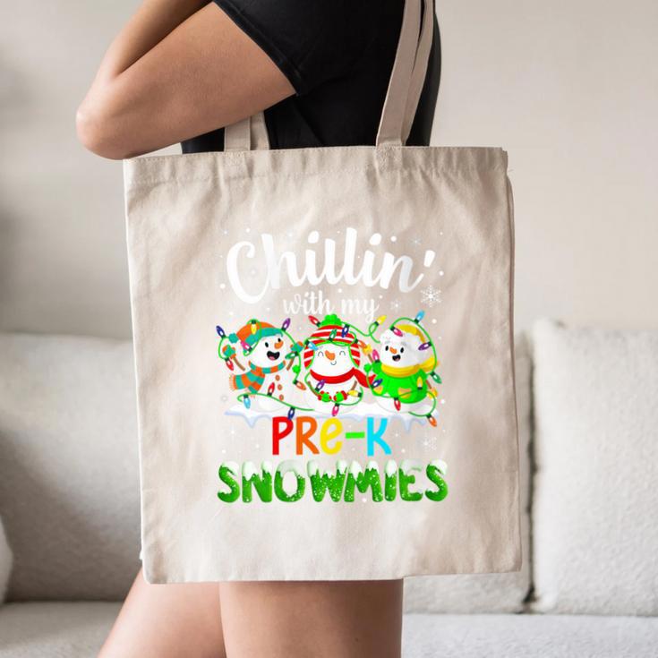 Chillin With My Pre-K Snowmies Christmas Teacher Xmas Canvas Tote Bag, novelty gifts, funny gifts Chillin With My Pre-K Snowmies Christmas Teacher Xmas Canvas Tote Bag, novelty gifts, funny gifts