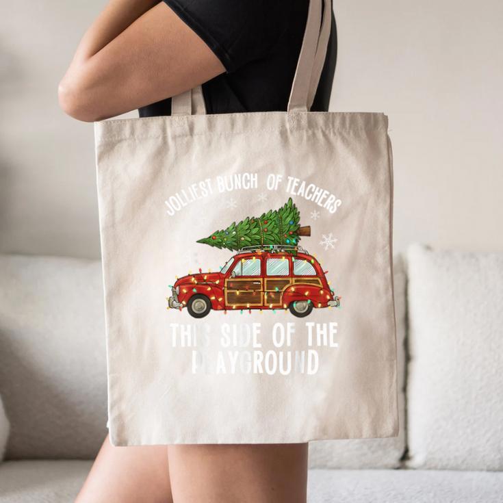 Christmas Teacher Squad Festive Car Tree Lights Xmas Canvas Tote Bag, novelty gifts, funny gifts Christmas Teacher Squad Festive Car Tree Lights Xmas Canvas Tote Bag, novelty gifts, funny gifts