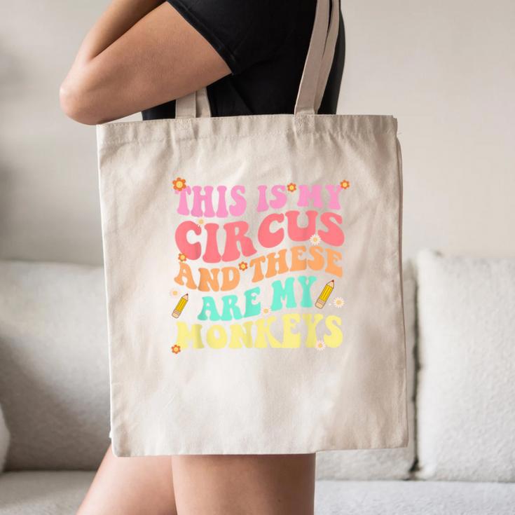This Is My Circus And These Are My Monkeys School Teacher Canvas Tote Bag, novelty gifts, funny gifts This Is My Circus And These Are My Monkeys School Teacher Canvas Tote Bag, novelty gifts, funny gifts
