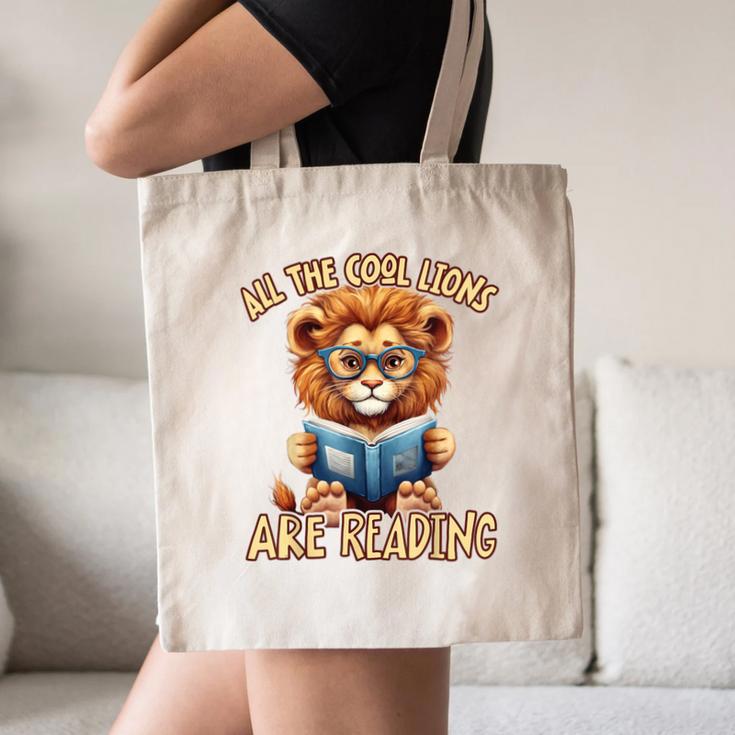 All The Cool Lions Are Reading Lion Teacher Men Women Kids Canvas Tote Bag, novelty gifts, funny gifts All The Cool Lions Are Reading Lion Teacher Men Women Kids Canvas Tote Bag, novelty gifts, funny gifts