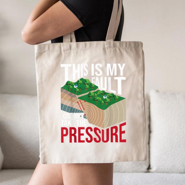 Couldn't Take The Pressure Geology Earth Science Teacher Canvas Tote Bag, novelty gifts, funny gifts