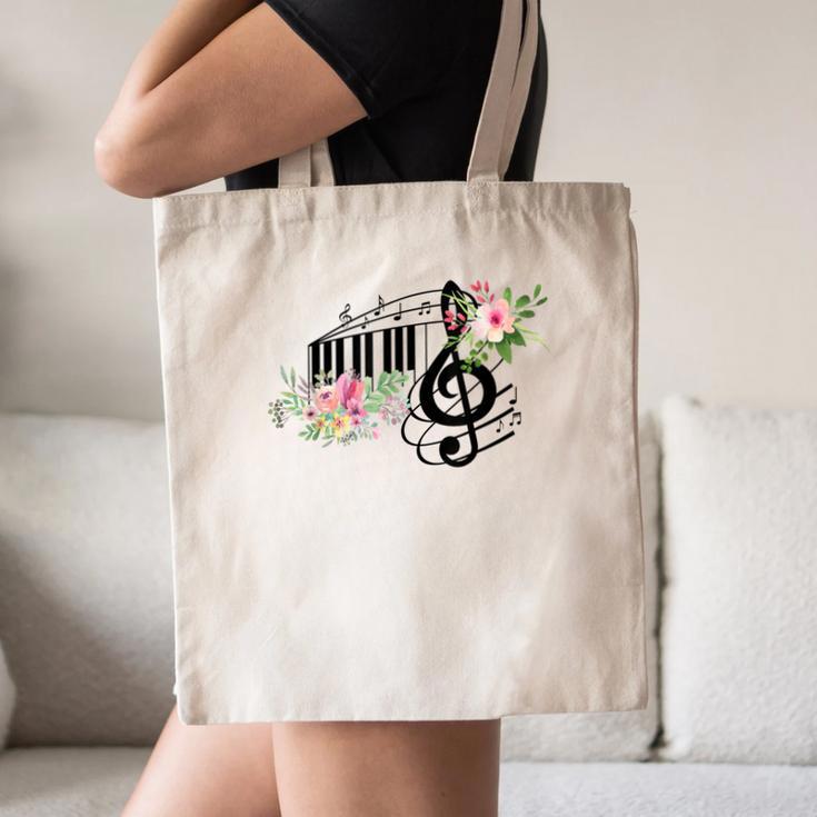 Cut Music Teacher Shirt With a Piano Keys Notes And Flowers Canvas Tote Bag, novelty gifts, funny gifts Cut Music Teacher Shirt With a Piano Keys Notes And Flowers Canvas Tote Bag, novelty gifts, funny gifts