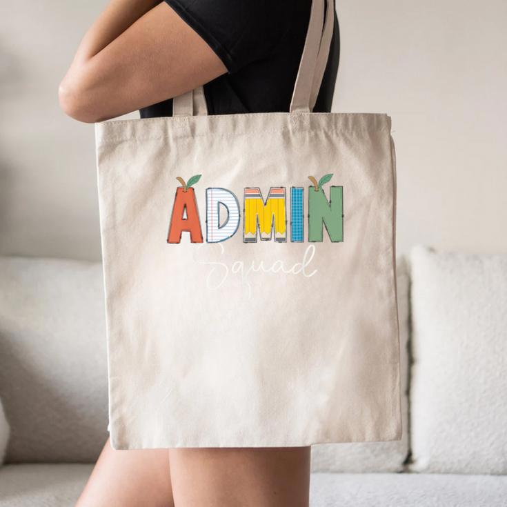 Cute Admin Squad Crew Team Back To School Teacher For Men Women Canvas Tote Bag, novelty gifts, funny gifts Cute Admin Squad Crew Team Back To School Teacher For Men Women Canvas Tote Bag, novelty gifts, funny gifts