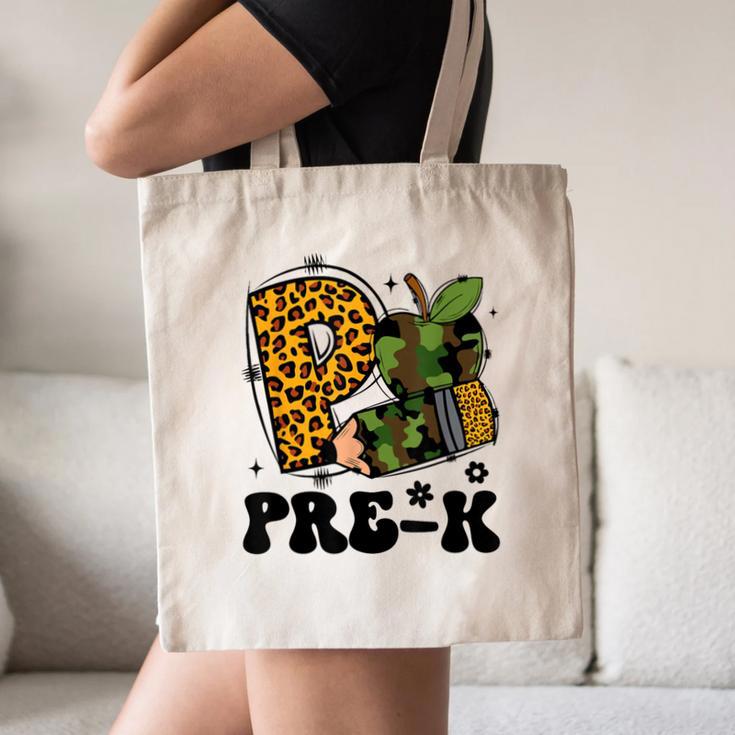 Cute Camo Pre K Back To School Teacher Kid Preschool Canvas Tote Bag, novelty gifts, funny gifts Cute Camo Pre K Back To School Teacher Kid Preschool Canvas Tote Bag, novelty gifts, funny gifts
