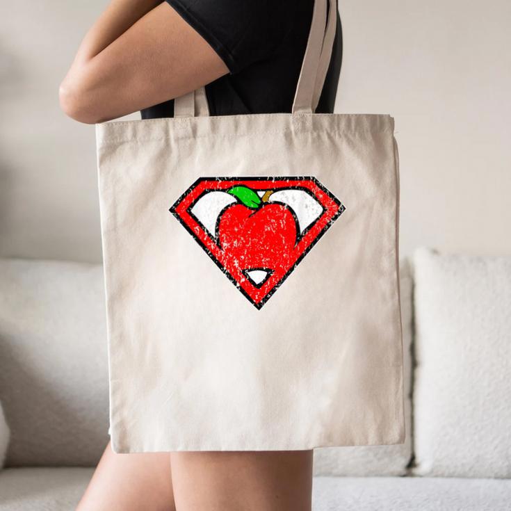 Cute Distressed Super Teacher Superhero Apple Shirt Canvas Tote Bag, novelty gifts, funny gifts Cute Distressed Super Teacher Superhero Apple Shirt Canvas Tote Bag, novelty gifts, funny gifts