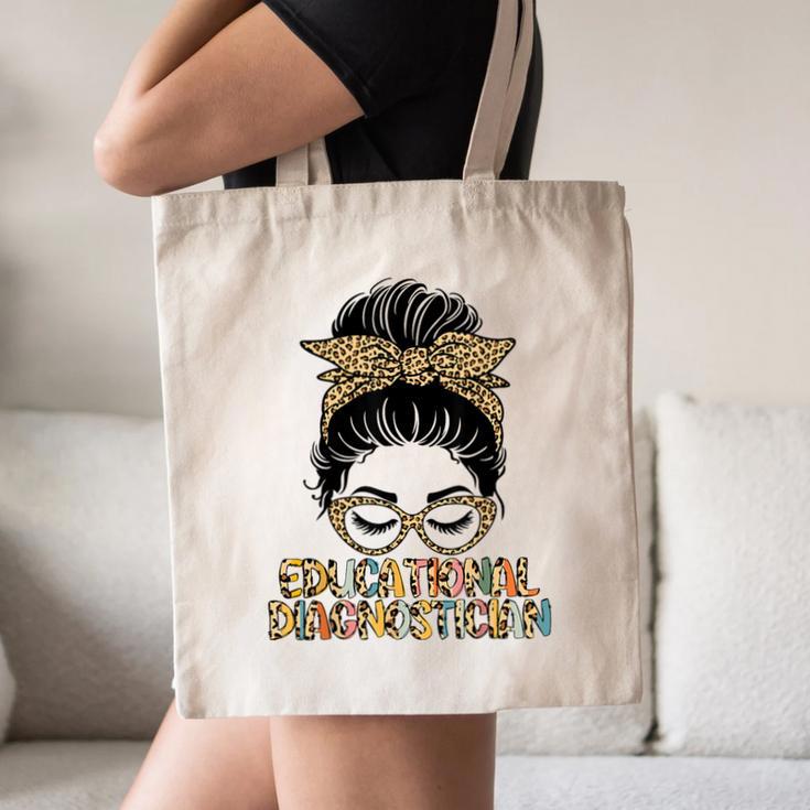 Cute Educational Diagnostician Teacher Appreciation Week Men Women Canvas Tote Bag, novelty gifts, funny gifts