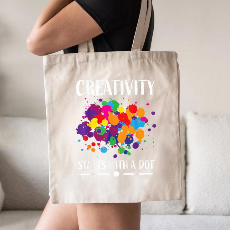 Dot Day Shirt Women Men Kids Girls Boys Teacher 2024 Dot Day Canvas Tote Bag, novelty gifts, funny gifts