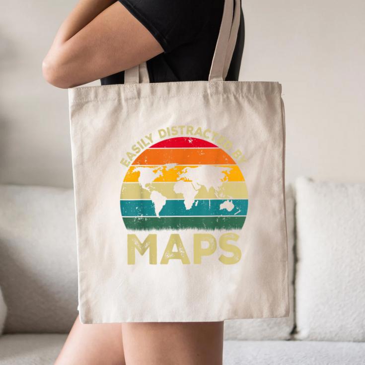 Easily Distracted By Maps Geography Teacher Canvas Tote Bag, novelty gifts, funny gifts Easily Distracted By Maps Geography Teacher Canvas Tote Bag, novelty gifts, funny gifts