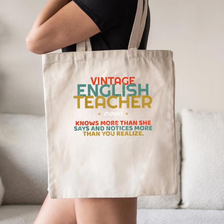 ENGLISH TEACHER Definition Vintage Tee T-Shirt Canvas Tote Bag, novelty gifts, funny gifts ENGLISH TEACHER Definition Vintage Tee T-Shirt Canvas Tote Bag, novelty gifts, funny gifts