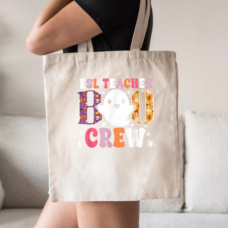 ESL Teacher Boo Crew Halloween Costume Canvas Tote Bag, novelty gifts, funny gifts ESL Teacher Boo Crew Halloween Costume Canvas Tote Bag, novelty gifts, funny gifts