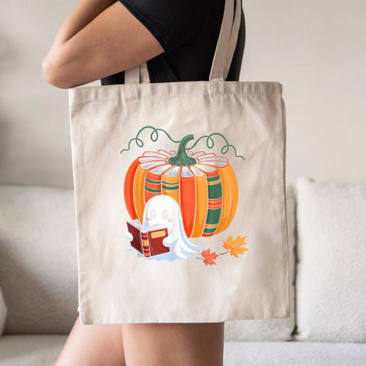Fall Book Pumpkin Ghost Reading Books Halloween Teacher Canvas Tote Bag, novelty gifts, funny gifts Fall Book Pumpkin Ghost Reading Books Halloween Teacher Canvas Tote Bag, novelty gifts, funny gifts