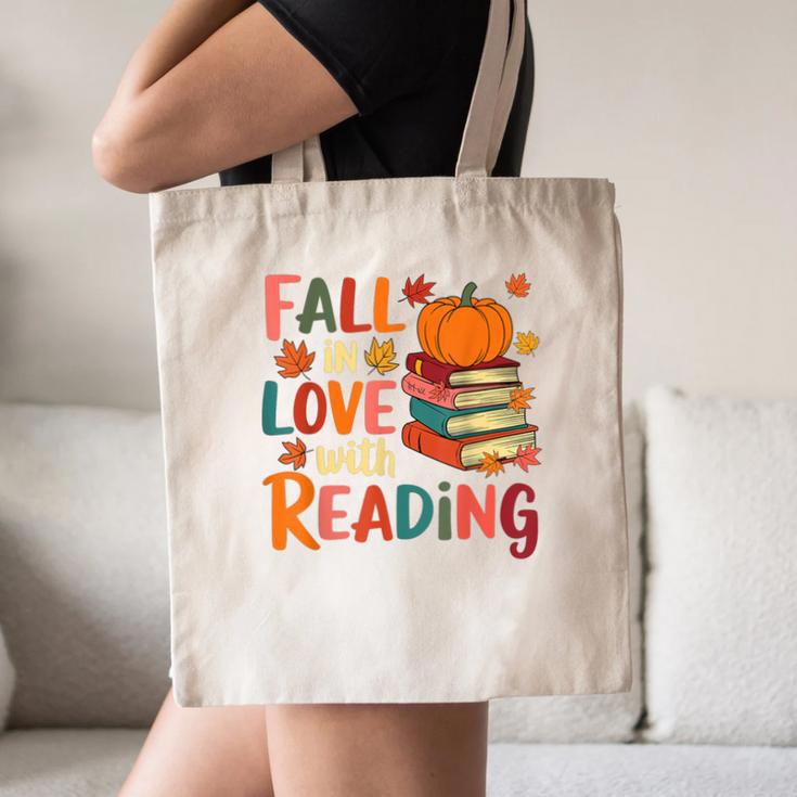 Fall In Love With Reading Autumn Thanksgiving Shirt Teacher Canvas Tote Bag, novelty gifts, funny gifts Fall In Love With Reading Autumn Thanksgiving Shirt Teacher Canvas Tote Bag, novelty gifts, funny gifts