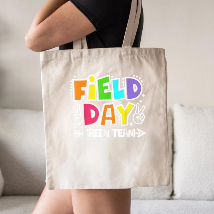 Field Day Green Team For Teacher Kids Field Day Games Canvas Tote Bag, novelty gifts, funny gifts
