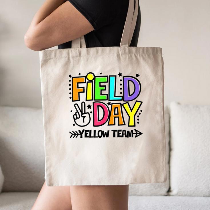 Field Day Yellow Team For Teacher Kids Field Day Games Canvas Tote Bag, novelty gifts, funny gifts